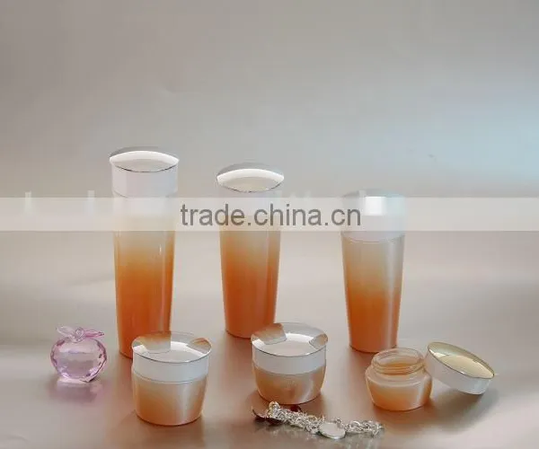 Glass Bottle and Cream Jar