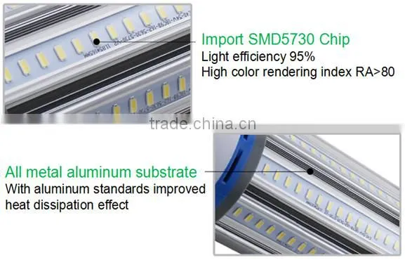 E27 E40 Base SMD 5730 CRI 80 High Brightness LED Corn Lamps From China Manufacturer photo-2