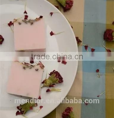 Natural Dry Flower Carnation Essential Oil & Milk Handmade Soap Relieves Redness Cold Process Soap OEM Custom Brand photo-3