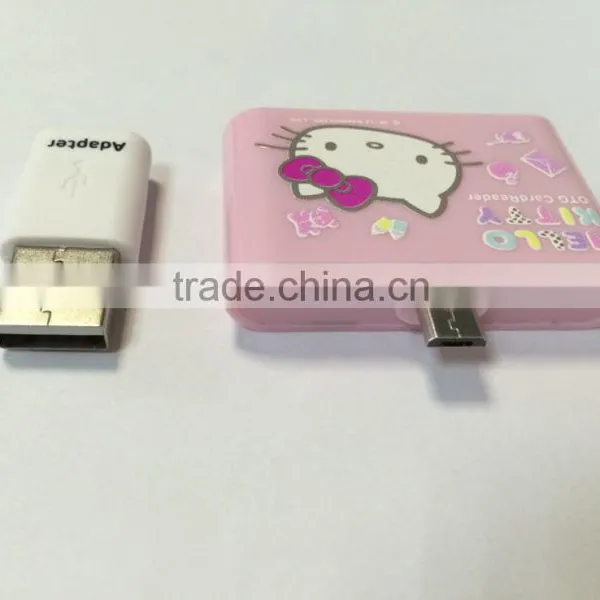 OTG Micro USB 4 In 1 SD Micro SD TF Card Reader for PC and Smartphone photo-4