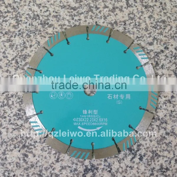 Saw Blade 9 Inch (230 Mm) Diamond Cutting Disc for Granite Fast Cutting Carving Stone Diamond Disc Wheel Inner Hole 22.23 mm