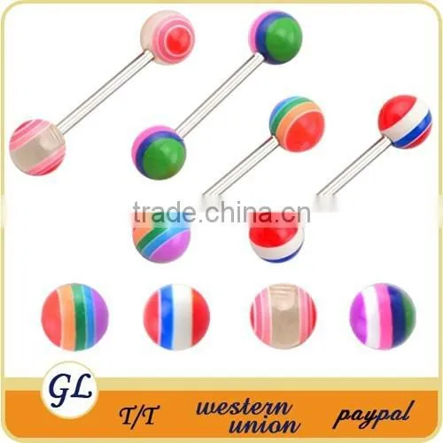 TR01089 Acrylic Tongue Piercing Ball , Fashion Cheap Tongue Piercing Stud photo-3
