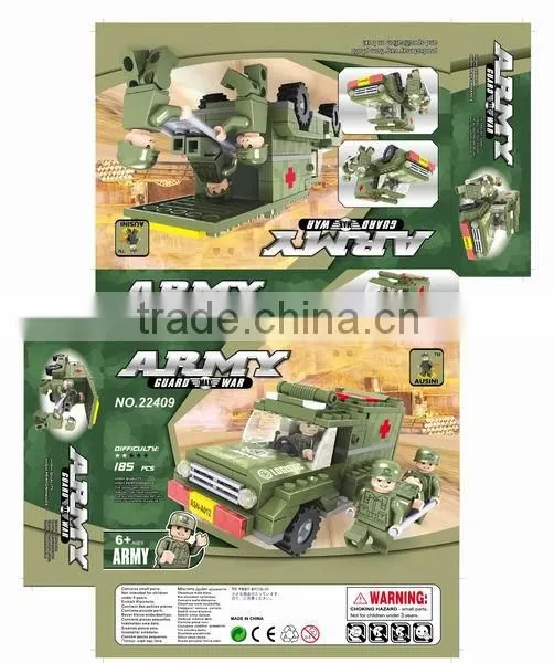 Kids Favorite Military Series Medical Jeep Magic Bricks Toy photo-2