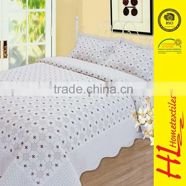 NBHS exporting standard satin bedspreads full fitted bedspreads