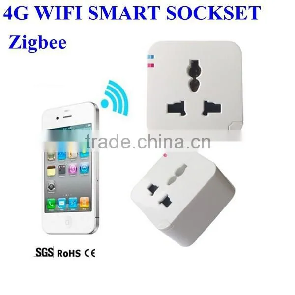Zigbee 4G WIFI Smart Plug Sockset ,wirless Mobile Phone Remote Control Sockset ,New!