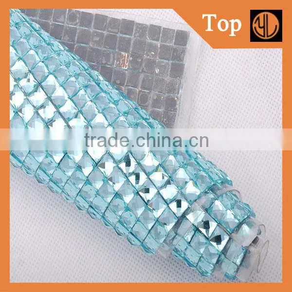 Colorful Rhinestone Sticker Sheets Hot Fix Rhinestone Mesh photo-5