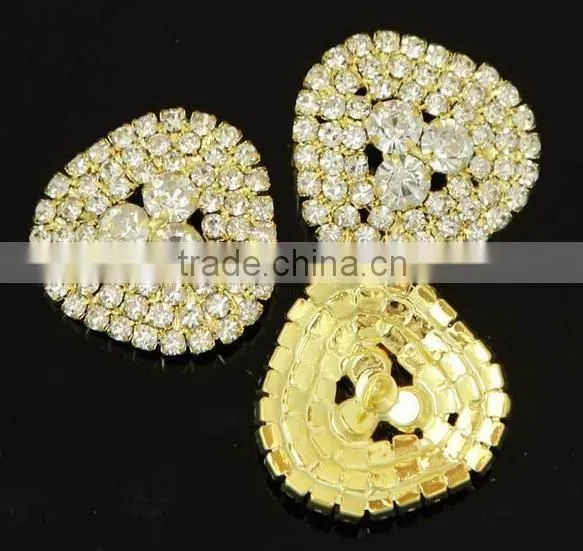 Fashional Golden Shank Rhinestone Button for Apparel RNK197J photo-2