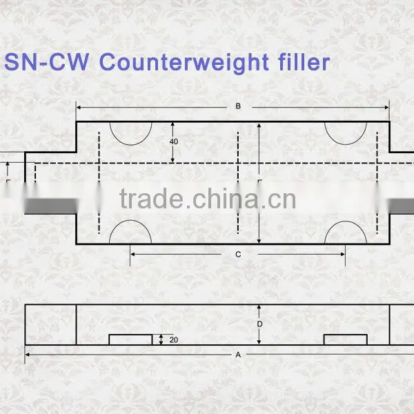 Low Price Best Quality Applicable to Passenger Lifts Elevator Counterweight photo-2