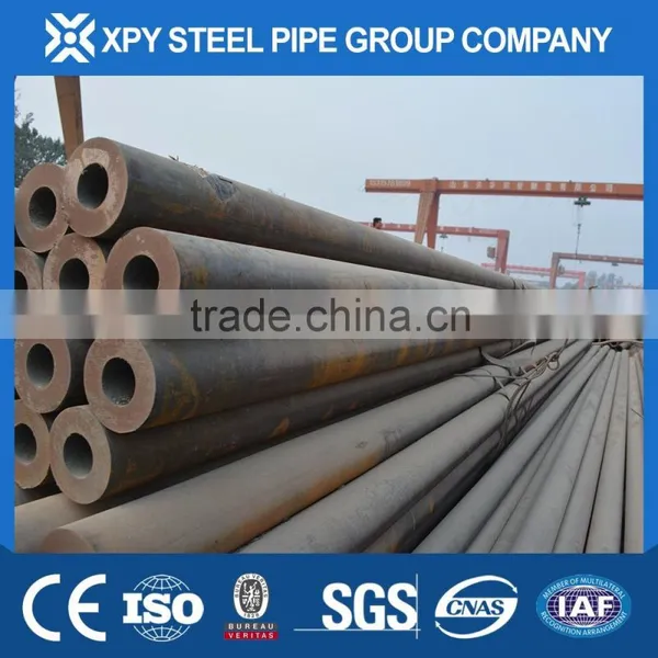 China DIN2448 ST37.4 Schedule40 Seamless Carbon Steel Tube/pipe for Petroleum and Liquid photo-3