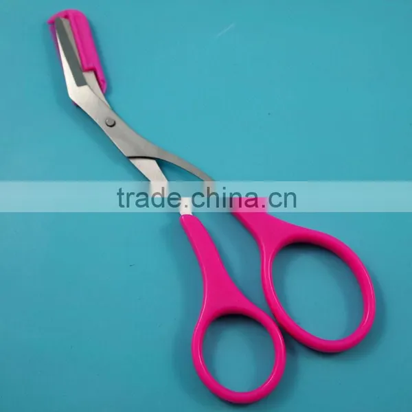 Fashional design with comb plastic handle manicure scissors