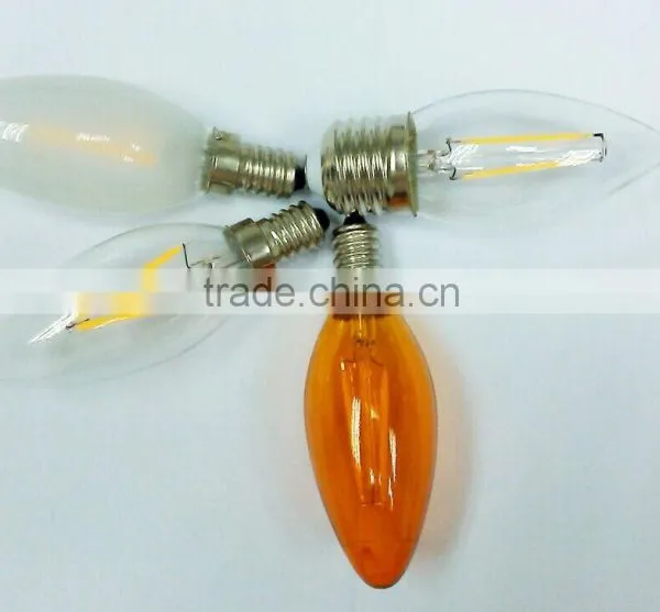 4w Candle Filament Led C35 4w/4w E14 Base C35 Led Bulb Filament Vintage Edison Light C35 E14 40w photo-3