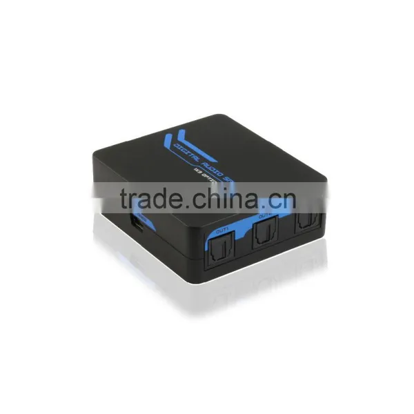 3 Way Toslink Digital Optical Link SPDIF Audio 1x3 Splitter 1 IN 3OUT photo-2