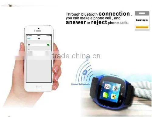 Bluetooth 4.0 Smart Wrist Watch Anti-lost Sync Smartphone For IPhone Samsung,Support Dial/Call Answer,SMS Reminding,Music Player photo-3