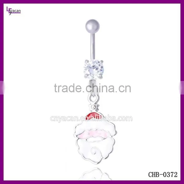 Christmas Santa Claus Belly Ring