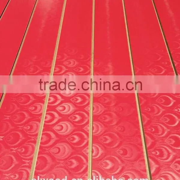 Slot MDF/ Plain/Wood Veneer/PVC /HPL/UV/Melamine Laminated MDF and HDF Board