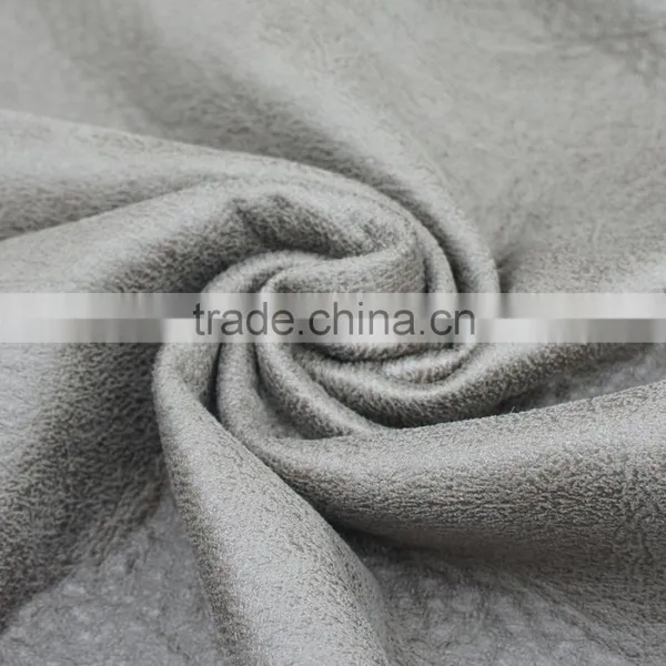 100 Polyester Suede Fabric for Sofa/embossed Suede Sofa Fabric/ Faux Elephant Suede Fabric photo-6