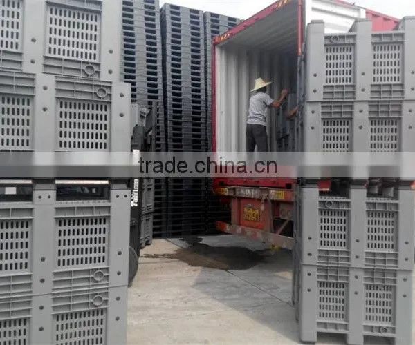 600 Litre Plastic Pallet Box, Plastic Material Pallet Container With Lid photo-4