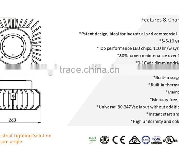 Super Quality 5 Years Warranty High Lumen Industrial Led Factory Lighting photo-5