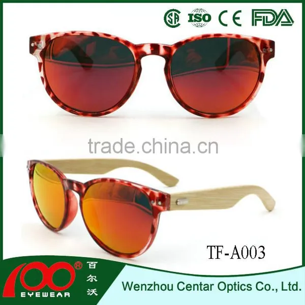 2016 Good Quality New Round Bamboo Sunglasses , Wood Polarized Sunglasses , Bamboo Sunglasses