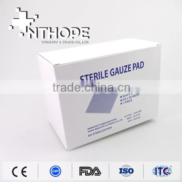 Medical Sterile Gauze Swabs 2''x2'' 3''x3'' 4''x4'' photo-2