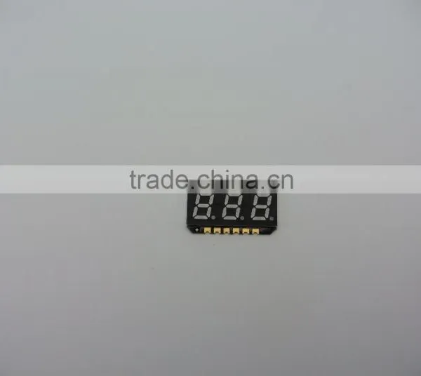 Yellow Emitting Color Three Digits Surface Mount Seven Segment Display photo-6