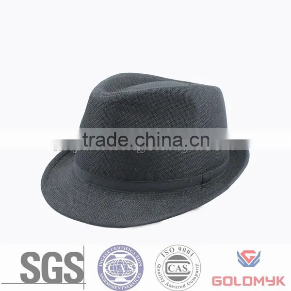 Popular Custom Cowboy Hat Ribbon Fabric Paper Fedora Hats