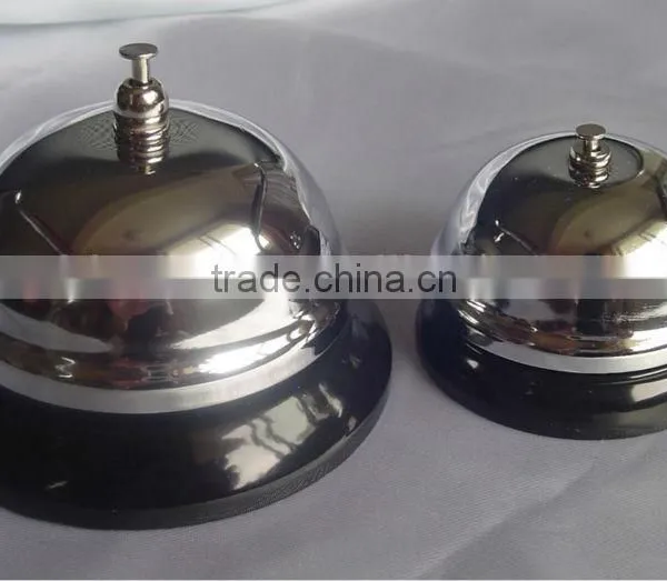 3.4''hotel Reception Bell,table Call Bell A12-D02 in Silver or Gold Cover and Colorful Painted Base(E566) photo-3