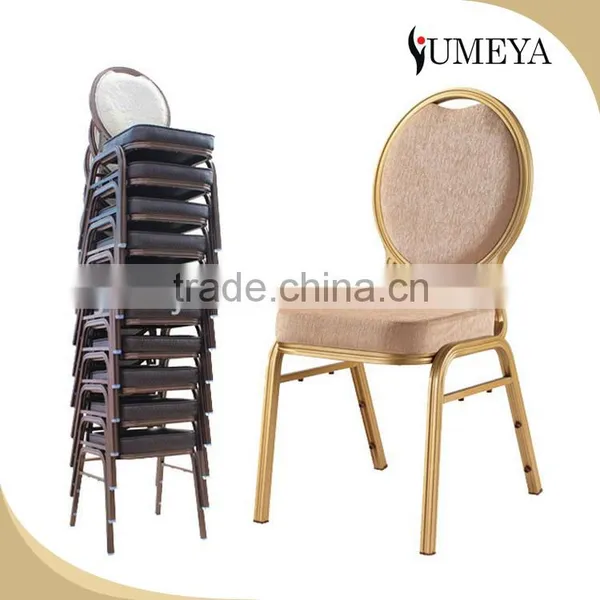 Modern Style Aluminum Frame Stackable Dining Chair for Banquet Hall photo-2