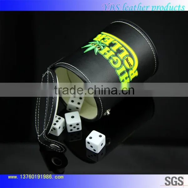 Fine Workmanship Genuine Leather Dice Cup for Bar photo-3