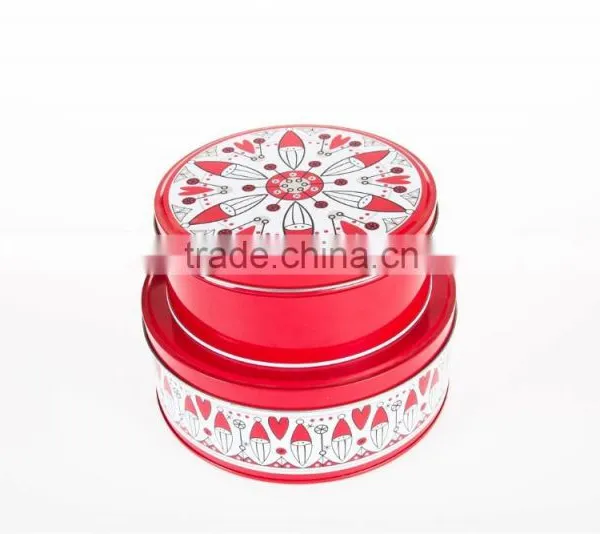 Round Cylinder Gift Box Customized Polour Round Gift Tin Box Household photo-2