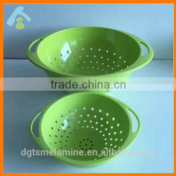 Green Melamine Hanging Vegetable Wash Basket Made in China photo-3