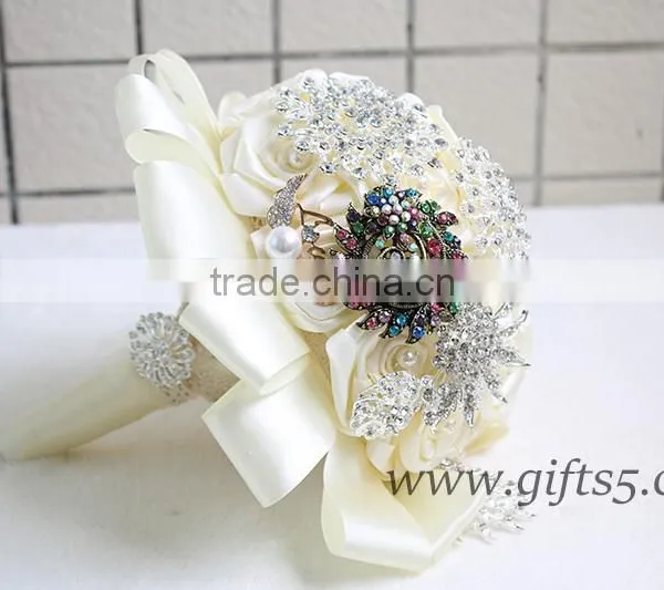 Excellent Sparkling Jewels Wedding Bouquets in Handmade photo-3