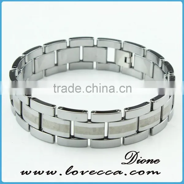 Hot Gift Jewelry Silver Health Care Bio Magnetic Energy Sport Fitness Control Bracelet