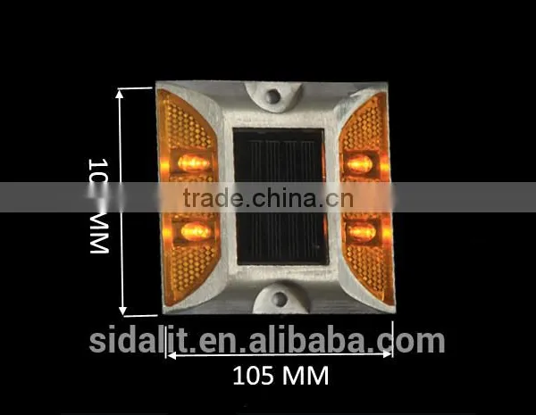 Top Selling Yellow Monocrystalline Exit&entance Solar Led Road Stud photo-2