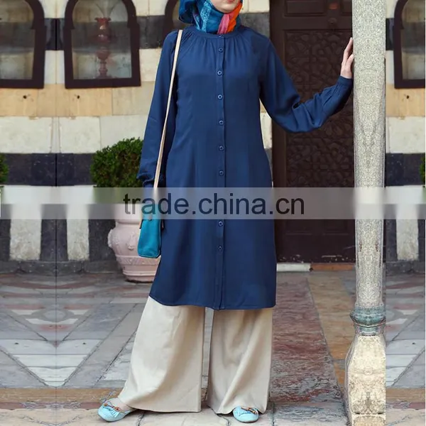 China Manufacturer Latest Design Islamic Clothing Kaftan Abaya Fashion 2015 photo-4