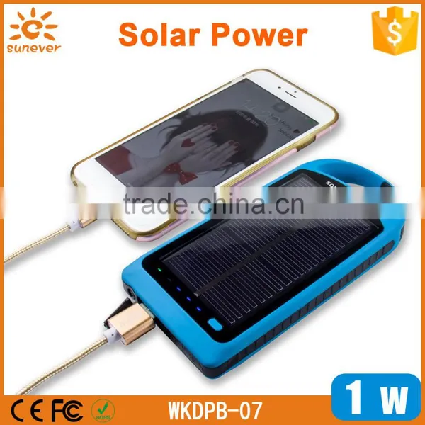 2016 New Products 8000mAh Mobile Solar Charger/portable Power Bank/mobile Phone Accessories photo-3
