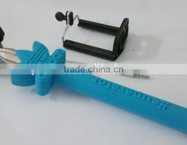 2015 Fashion Mini Foldable Monopod,Cable Take Pole Selfie Stick,Monopod Selfie-stick in Promotion! photo-2
