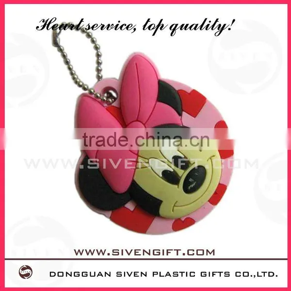 customized lovely pvc cute key cover for promotional use