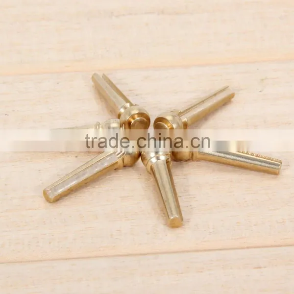 Metal Acoustic Guitar Bridge Pins Guitar Strings Fixed Cone String Pins String Nails Pure Copper 27*8*8mm Professional photo-3