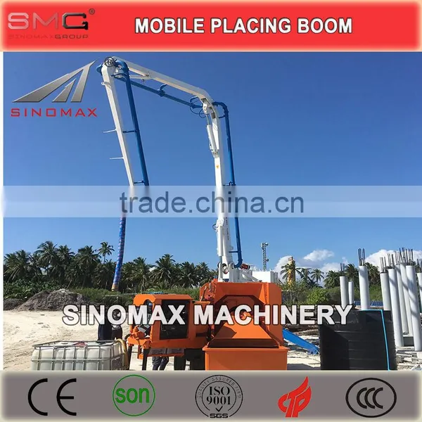 TOP! 13m 15m 17m 18m Mobile Hydraulic Spider Boom With Wheels/Concrete Distributor photo-6