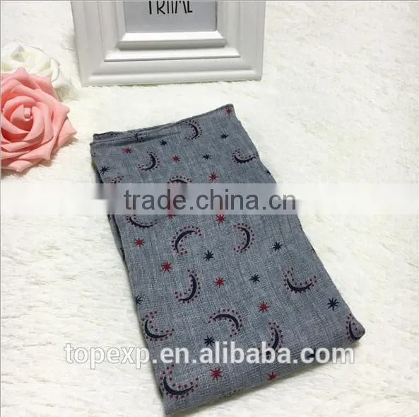 Kids Soft Touch Printed Polyester Cotton Material Scarf photo-2