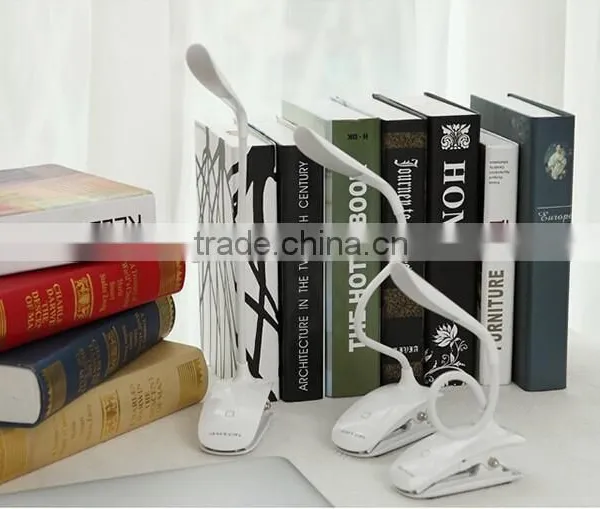 Dimmable Clip-On USB Rechargeable Touch Sensor LED Reading Light Desk Table Lamp photo-5
