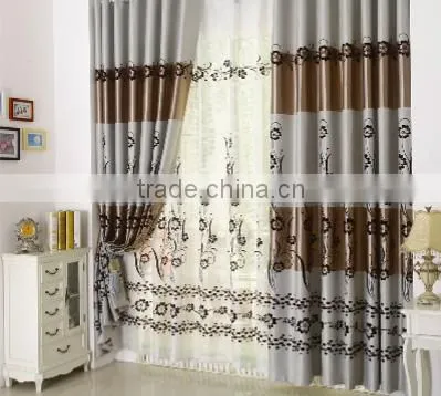 Customized Window Curtain Fabric, Jacquard Fabirc 030 Fire Retardant Blackout Fabric for Bedroom photo-2