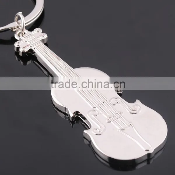Wholesale Metal Guitar Key Chains on Sale Guitar Key Rings/Metal Guitar Bottle Opener photo-2