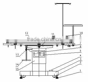 Move Easily and Fixed-lock Bolt Surgical Animal Veterinary Pet Operating Table photo-2