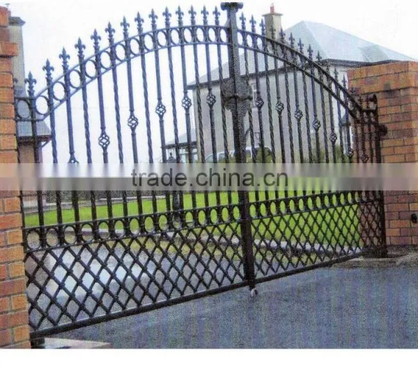 Customized Residential Wrought Iron/galvanized Powder Coated Steel/Iron/ Stainless Steel Gate Ornament photo-4