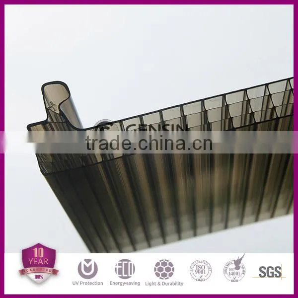 Four Wall Rectangular Structure U-lock Polycarbonate Hollow Sheets / Multi-wall pc Sheet/pc Panel photo-4