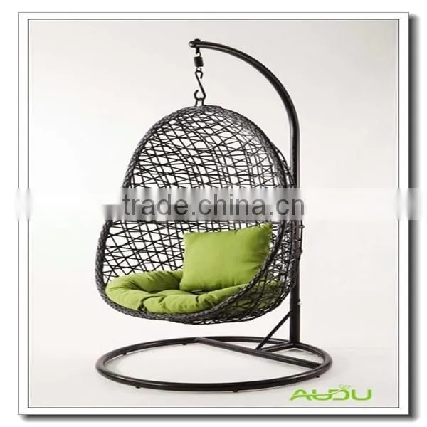Audu Patio Rattan Swing Hanging Egg Chair photo-2