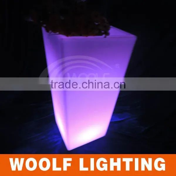 Waterproof Decoration LED High Square Flower Pot LED Garden Pot photo-3
