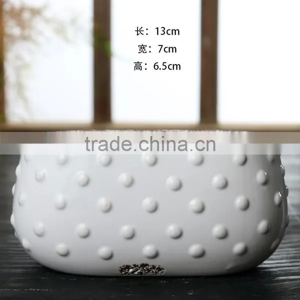 New Design Succulent Samll White Ceramic Flower Pots Wholesale photo-4